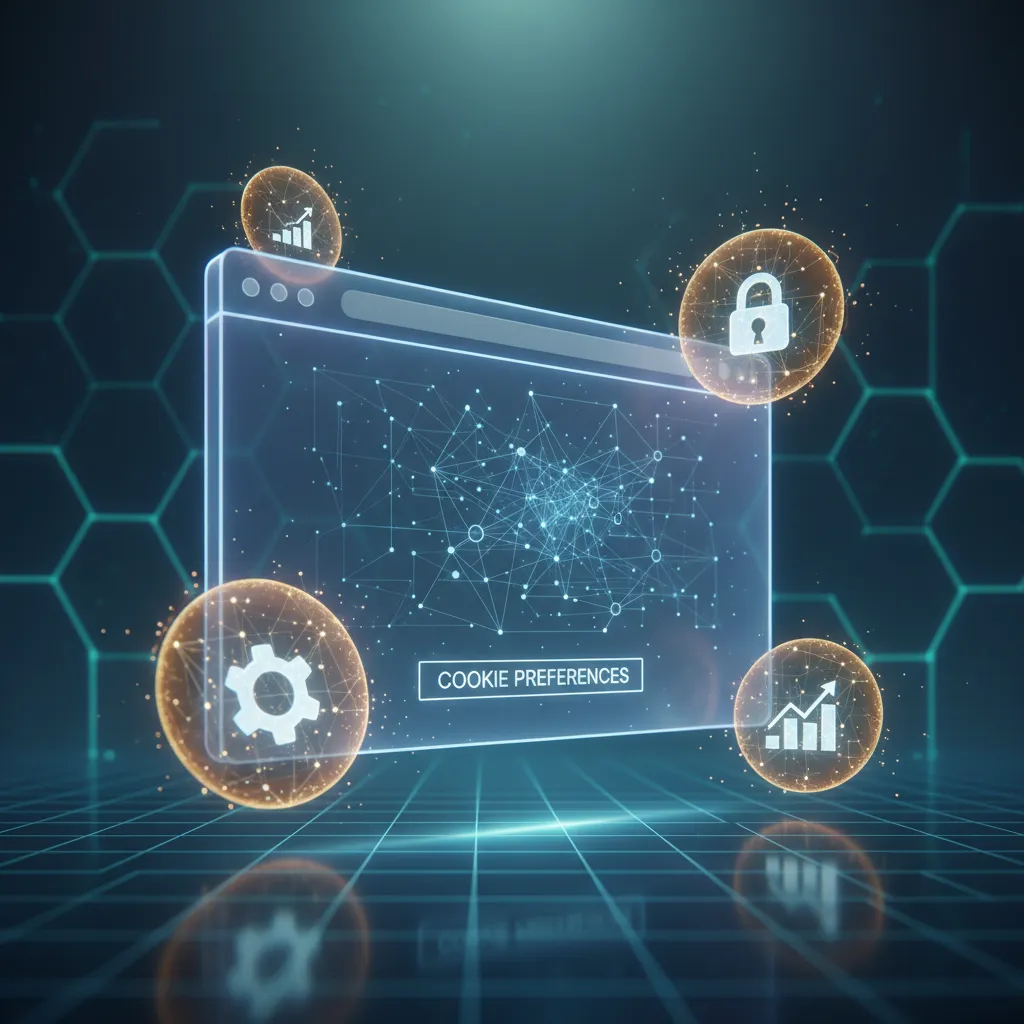 Cookies and tracking technologies on a website for digital privacy