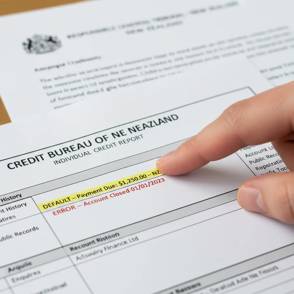 Disputing credit report errors NZ
