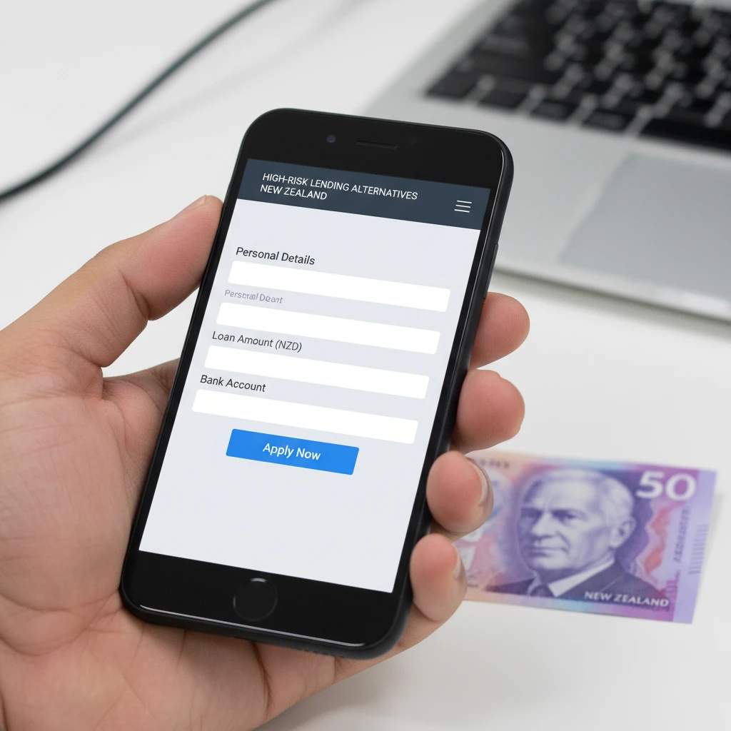 Applying for payday loan NZ same day on a smartphone