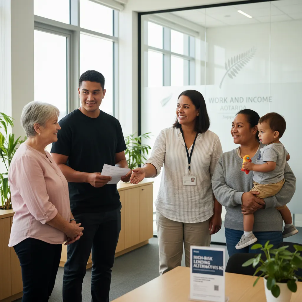 Work and Income staff helping diverse New Zealanders access financial support