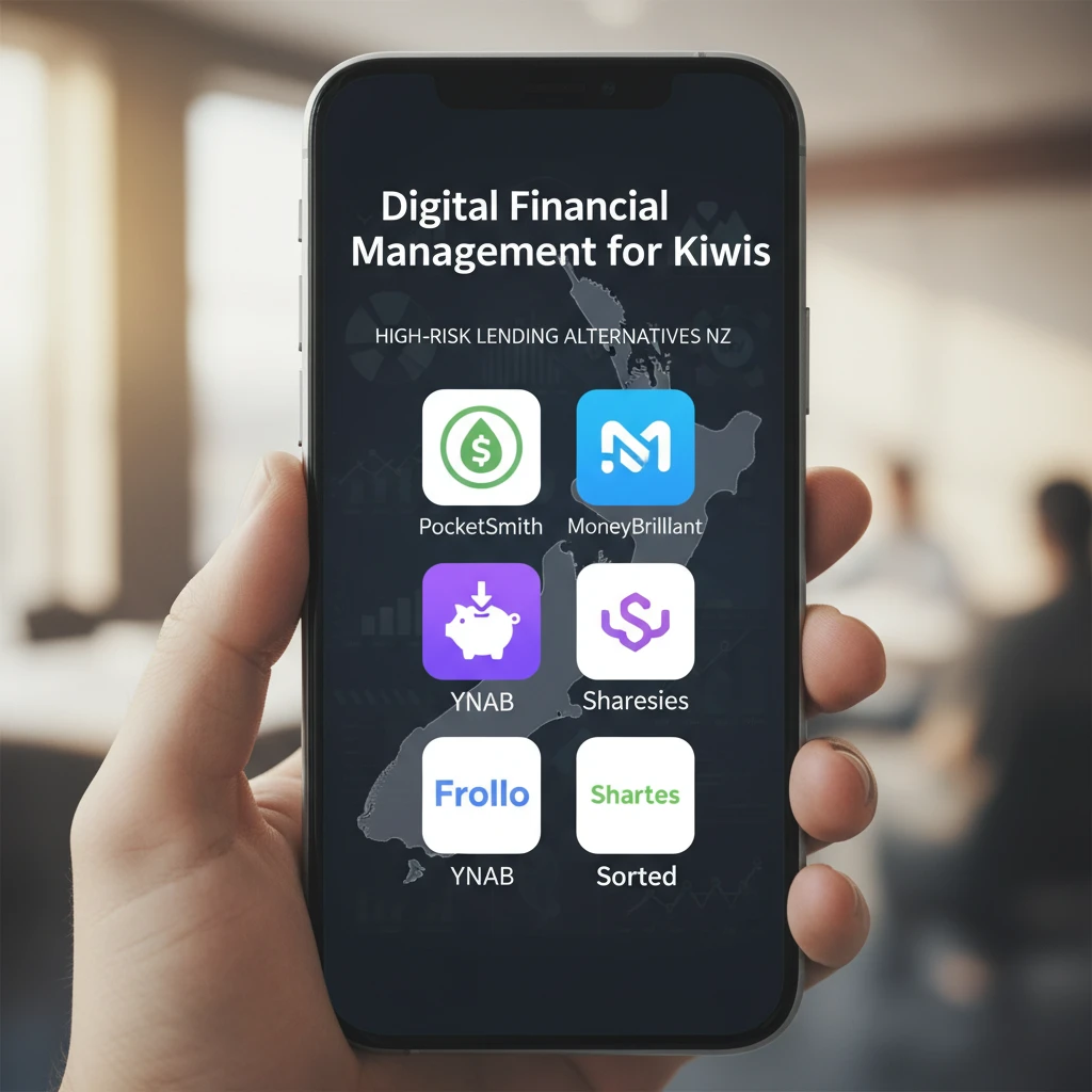 Best budgeting apps NZ icons on a smartphone screen