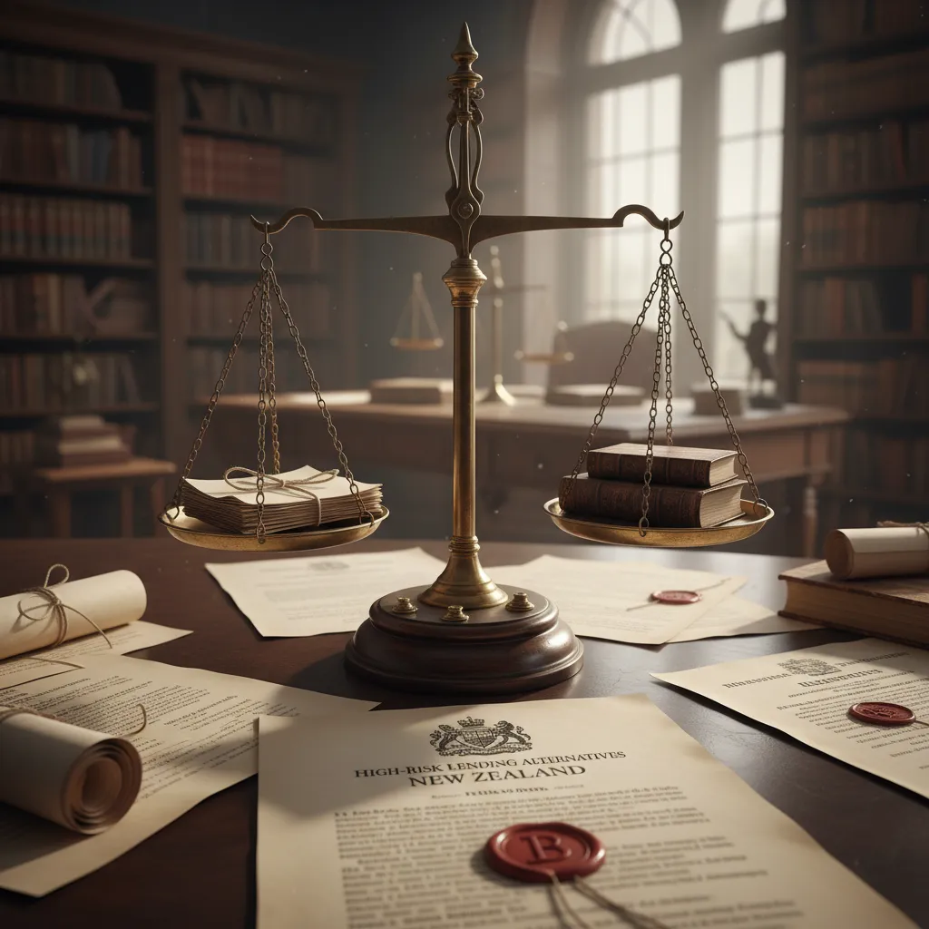 Scales of justice representing the legal process of bankruptcy in NZ