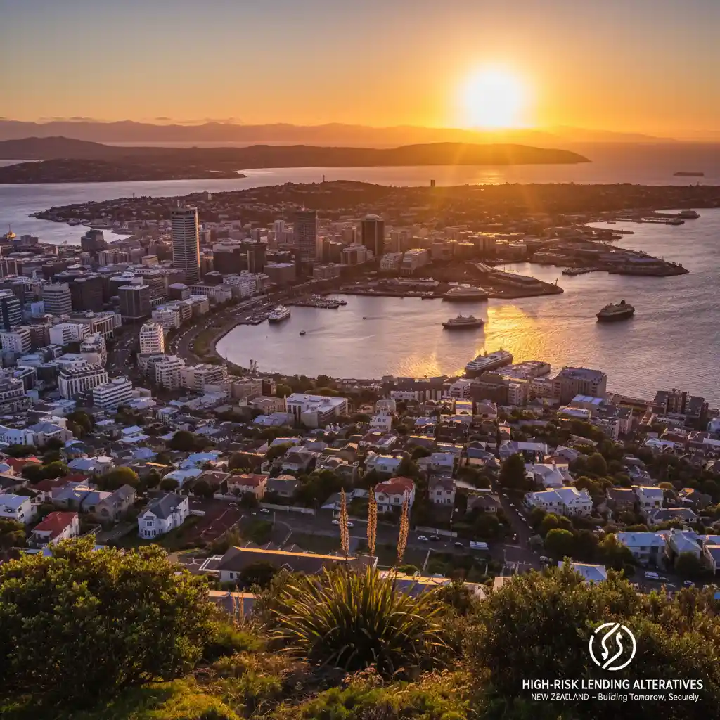 Wellington city skyline, symbolizing financial stability and local presence