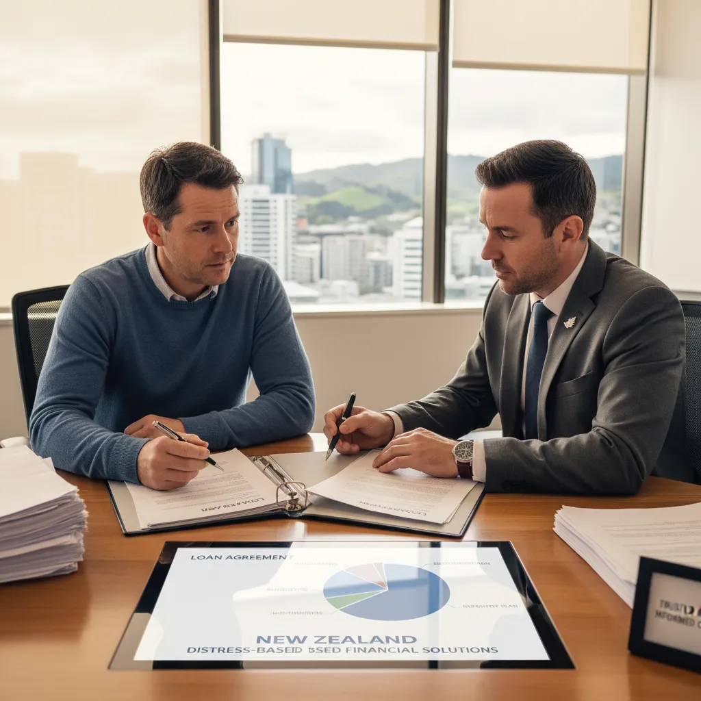 Financial advisor discussing responsible loans for unemployed NZ