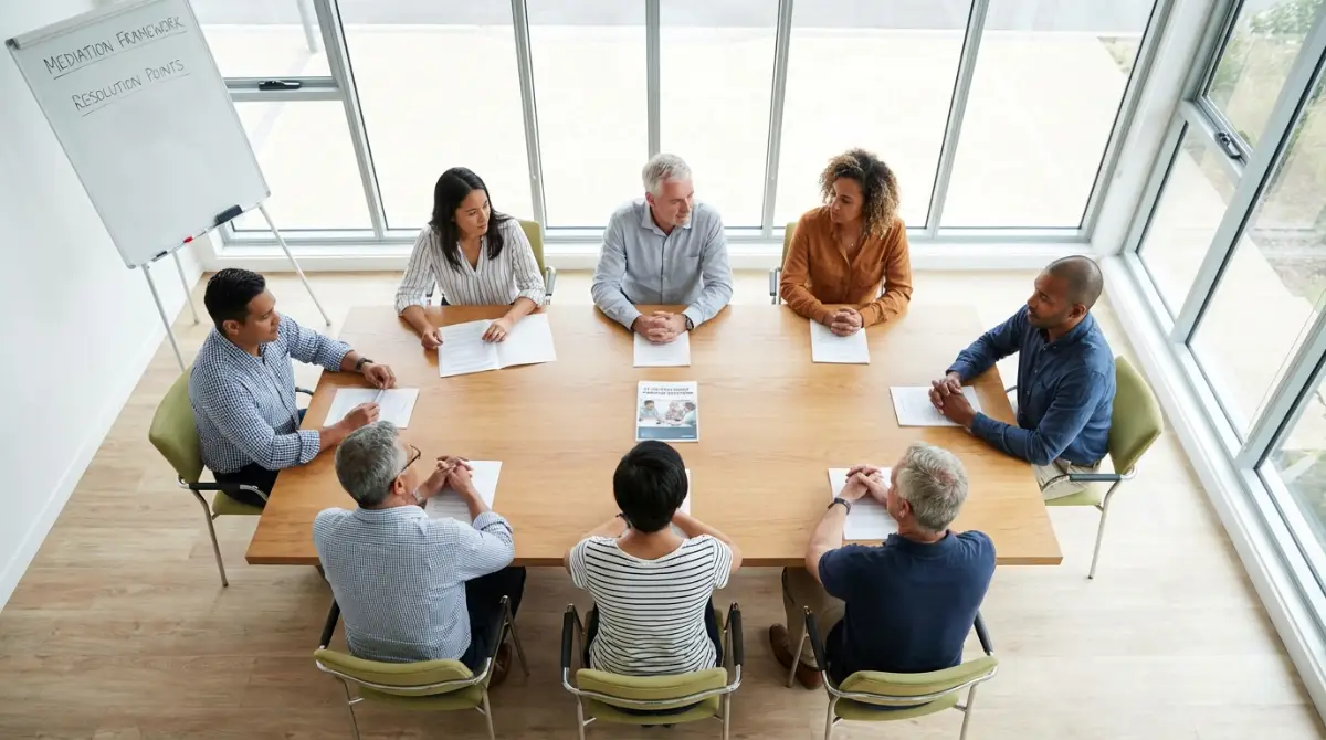 Mediation session for financial dispute resolution in New Zealand