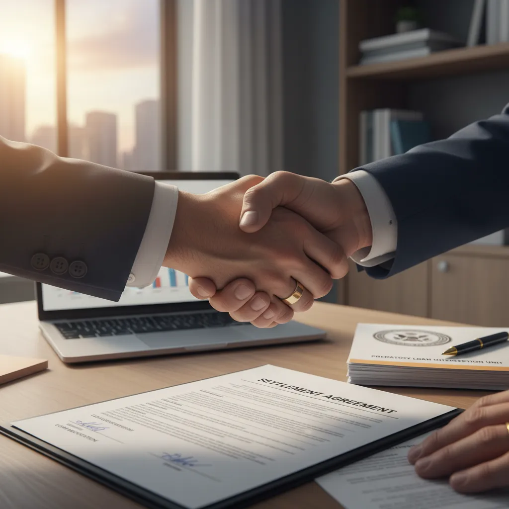 Debt settlement agreement for high interest loans