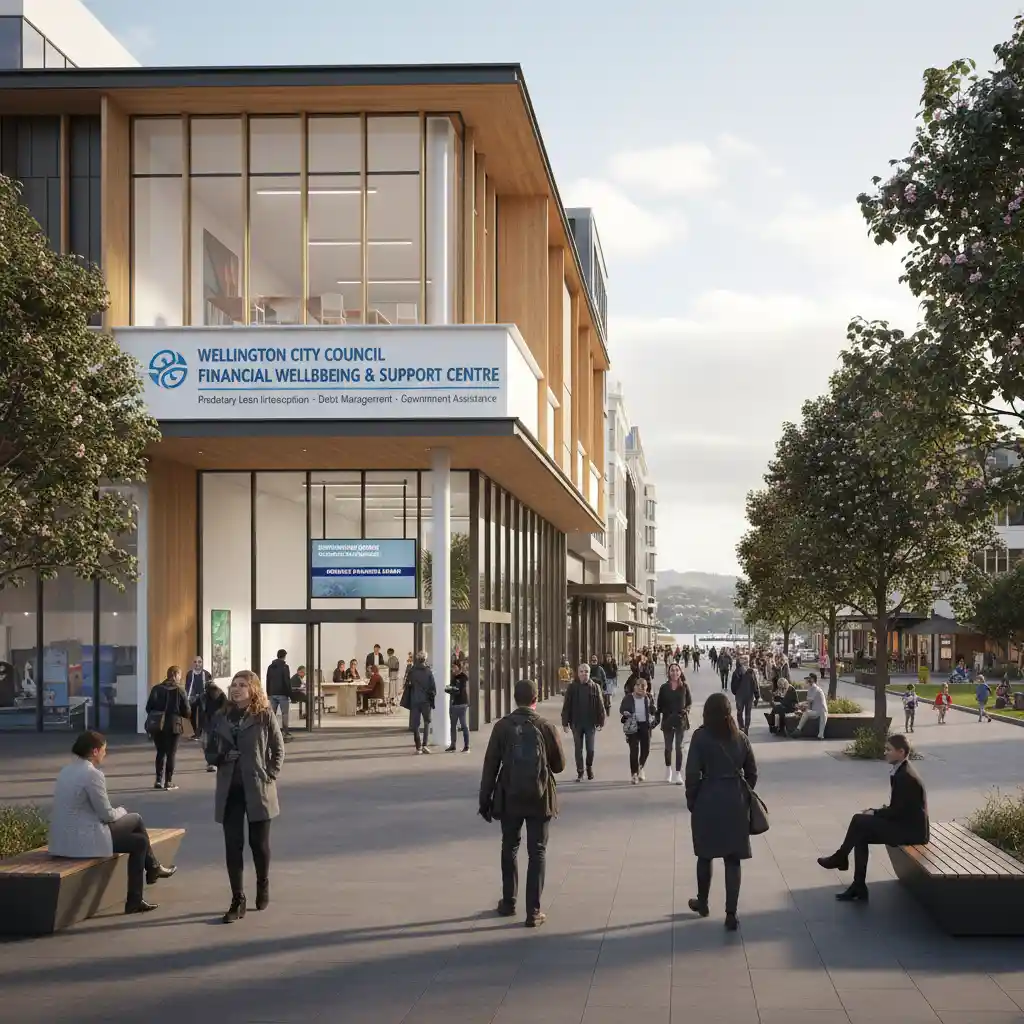 Local council building offering community and emergency financial grants NZ