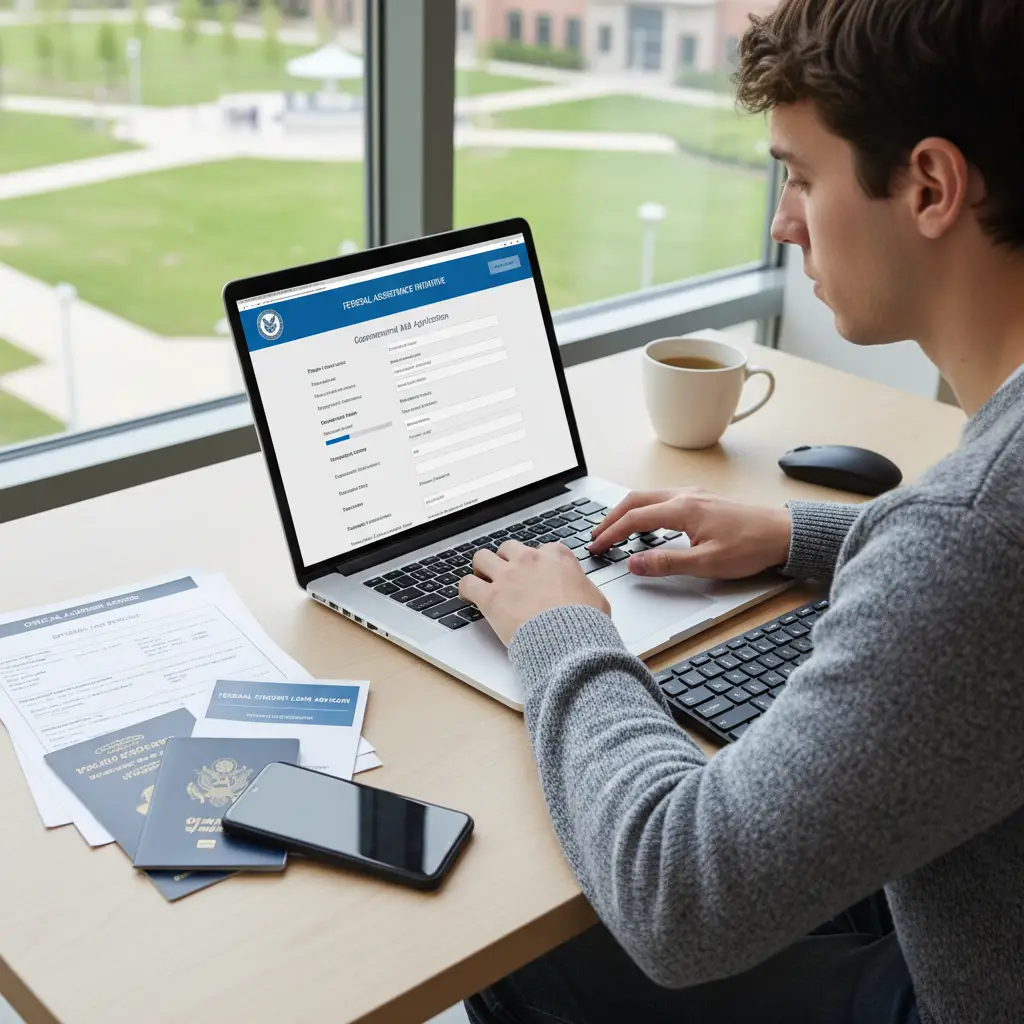 Applying for government financial aid online