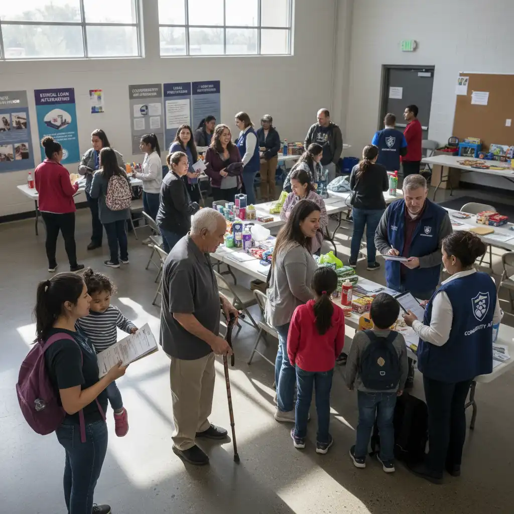 People receiving different types of emergency grants and financial aid