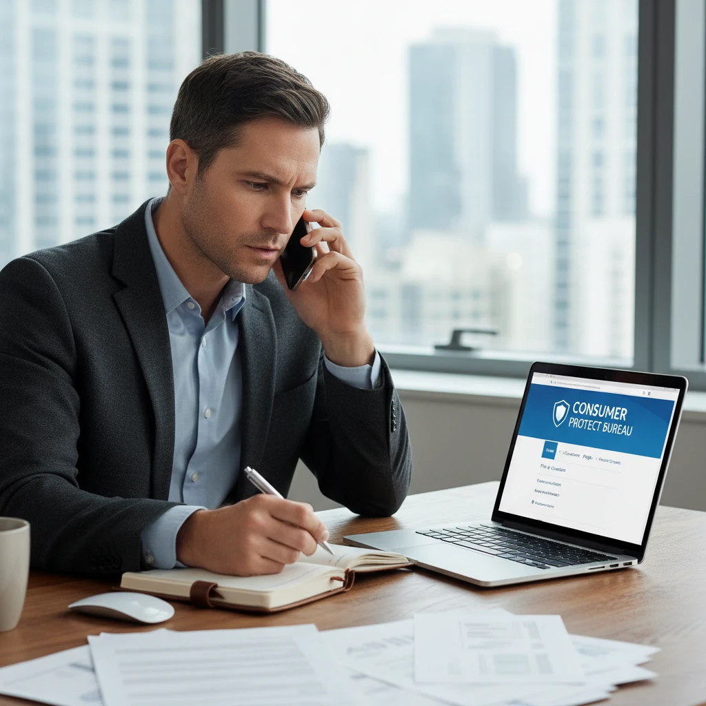 Consumer contacting a dispute resolution scheme