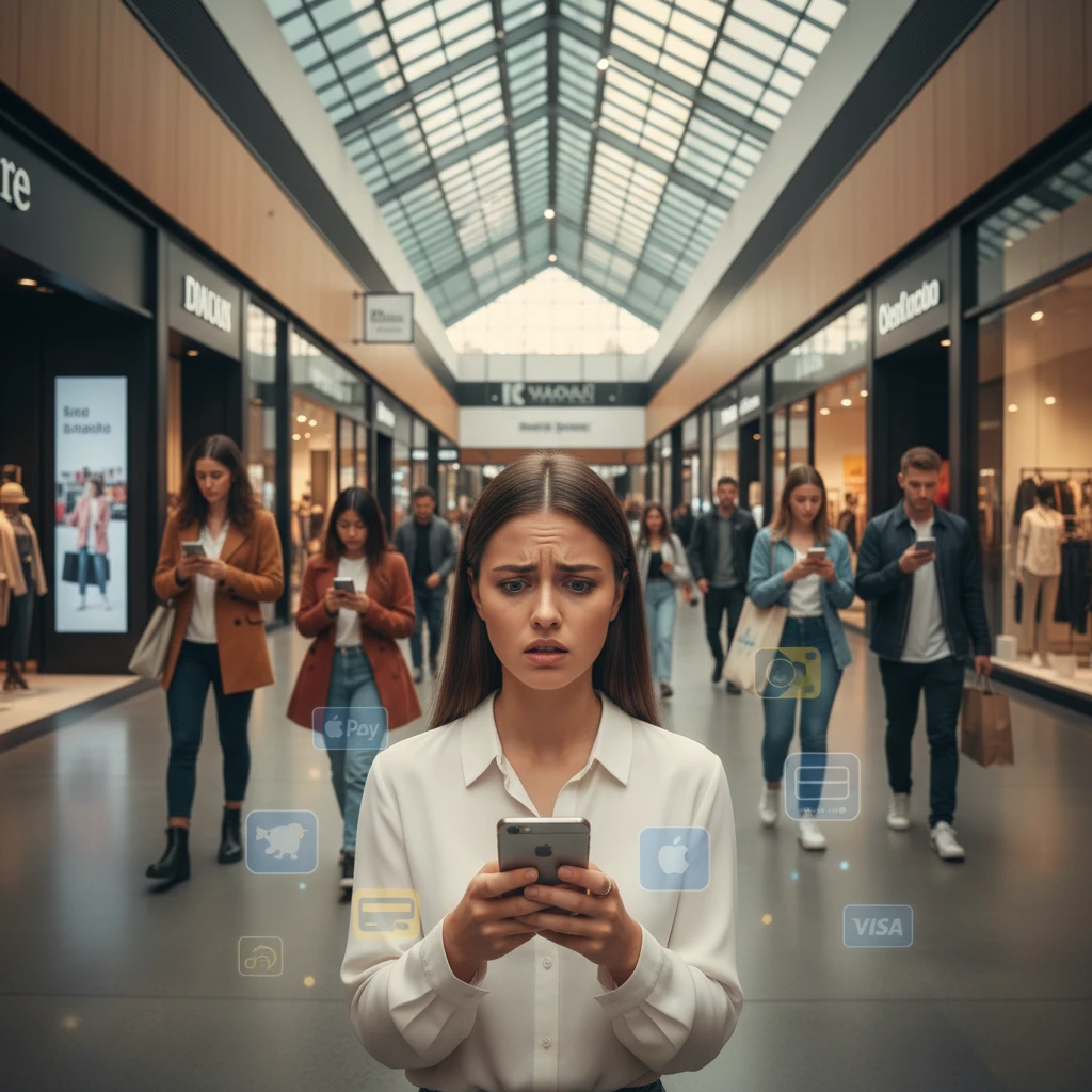 Shoppers in a NZ mall using BNPL apps