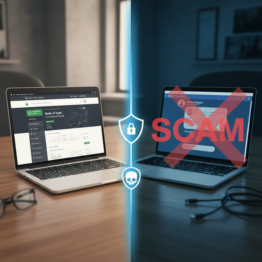 Comparison of secure banking versus risky Facebook lending practices