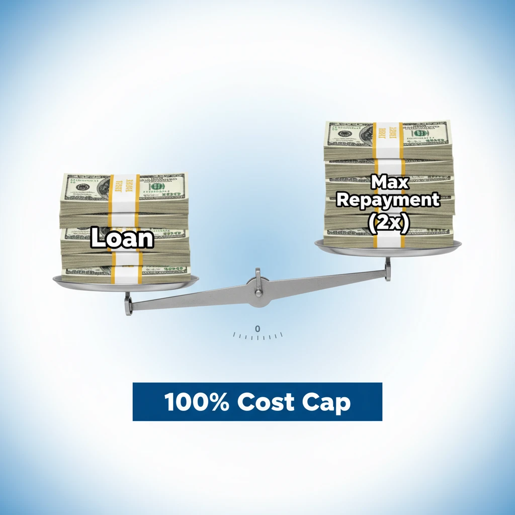 Visualizing the NZ 100% total cost of credit cap