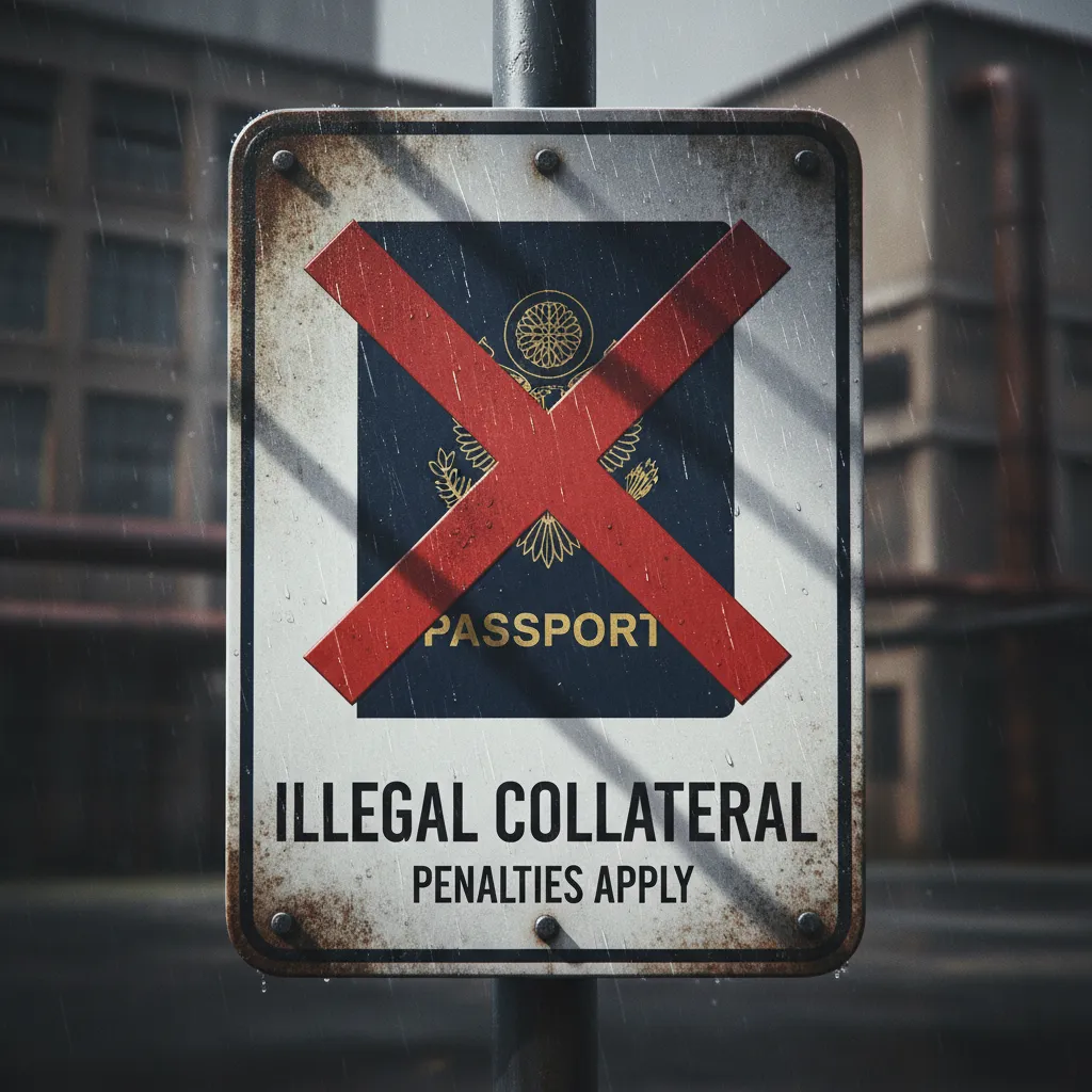 Illegal practice of holding passports as loan collateral