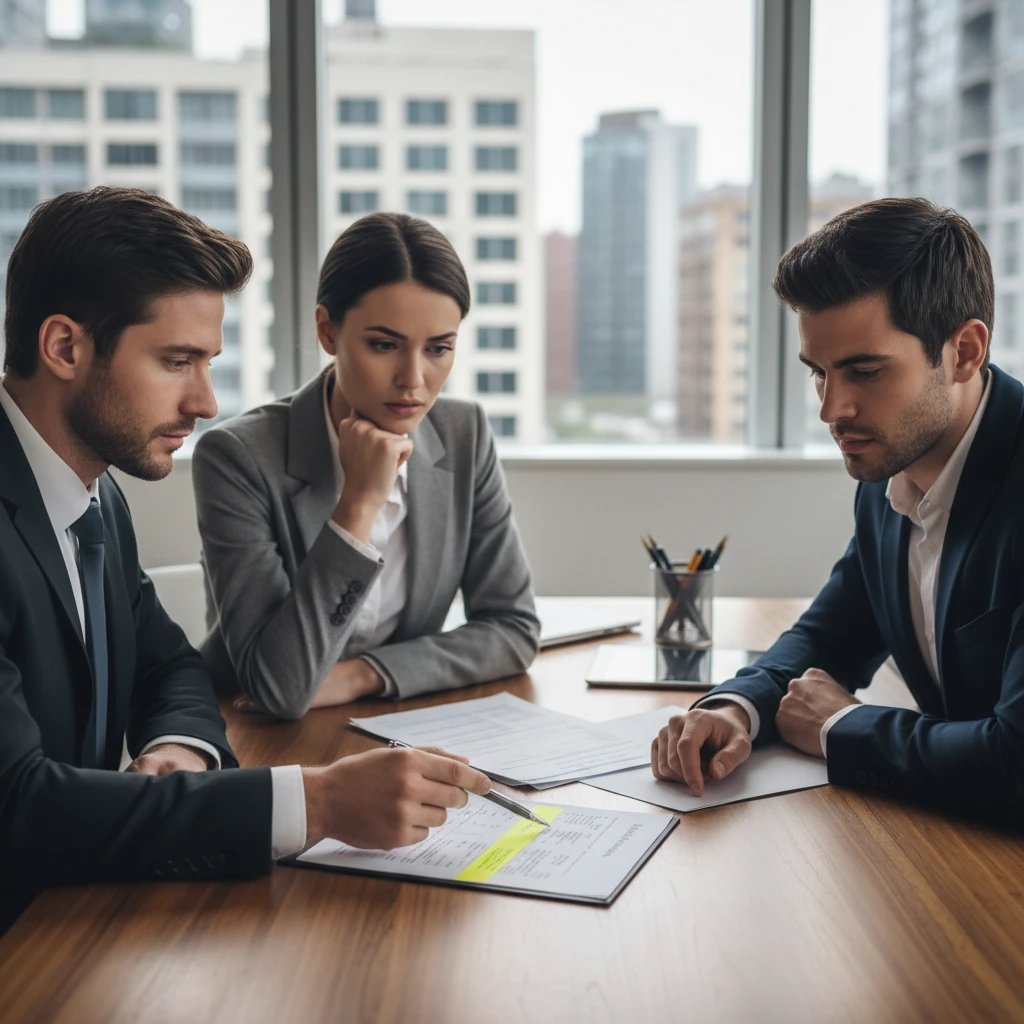 Mortgage broker explaining buy now pay later nz risks to home buyers