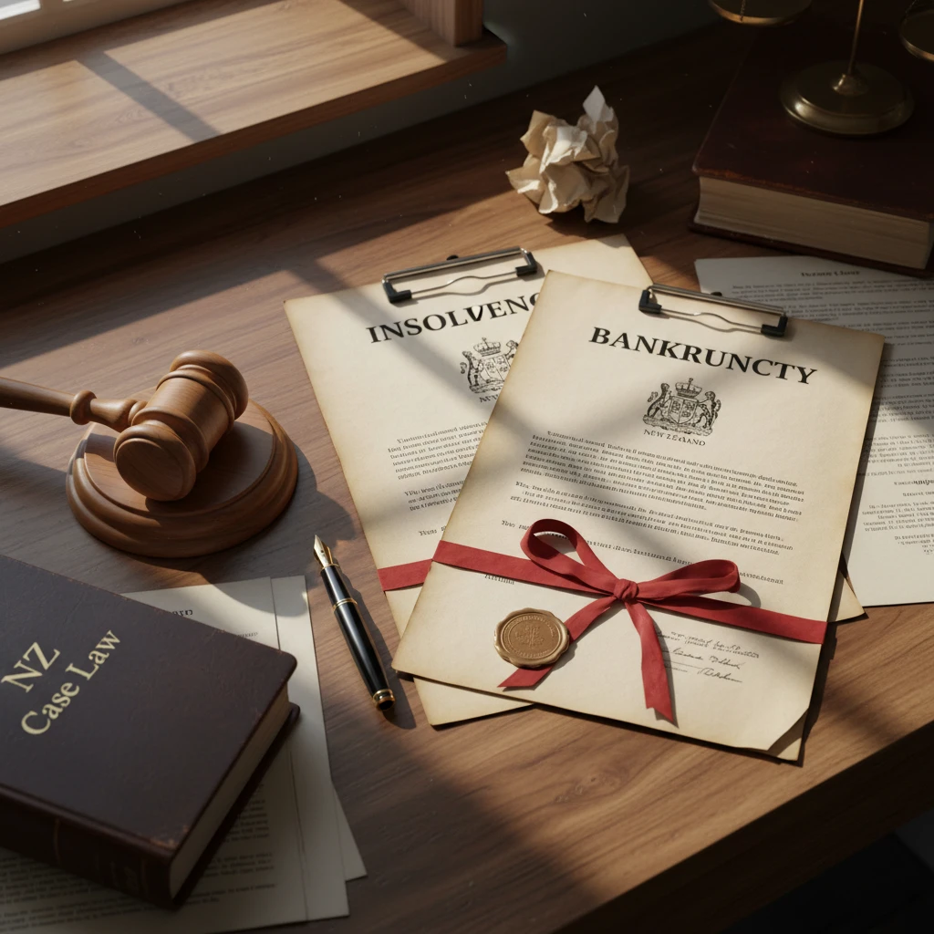 Insolvency and bankruptcy documents for debt relief NZ