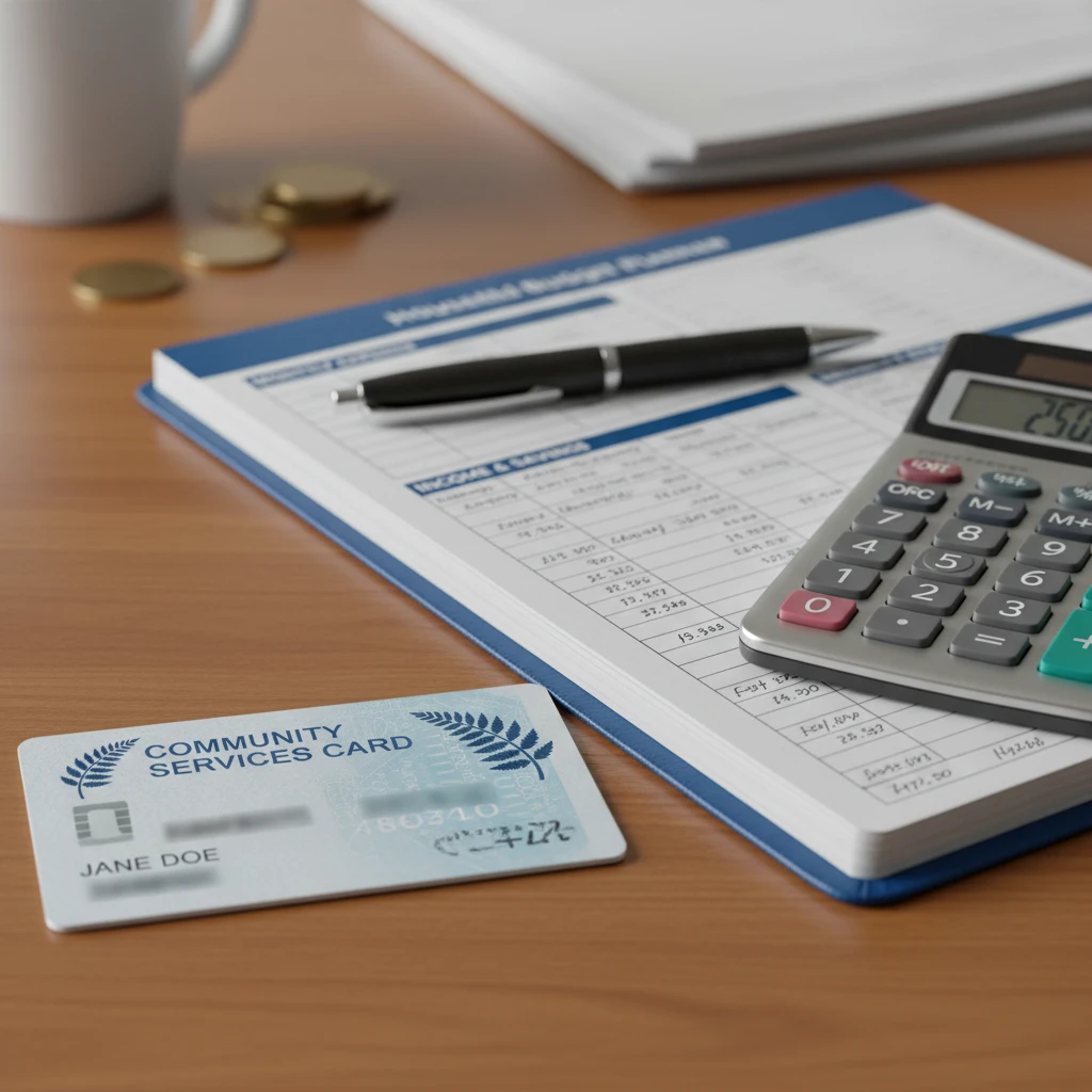 Community Services Card and budget planner for loan eligibility