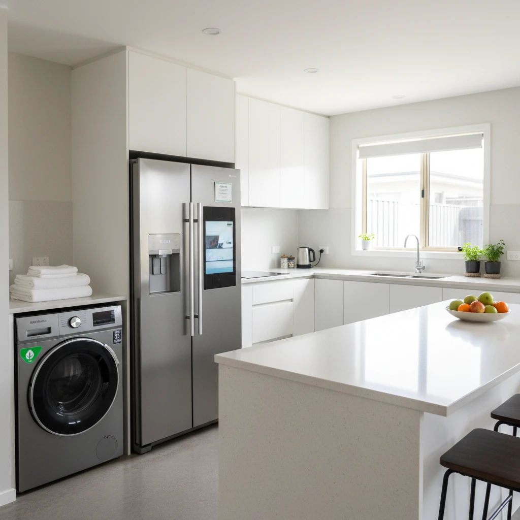 New washing machine and fridge purchased with ethical loan